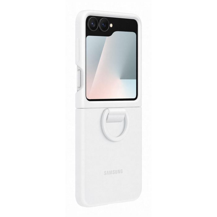 Samsung EF-PF741TWEGWW Funda de Silicona para Galaxy Z Flip7 FE Blanca Anti-huellas Fácil Aplicación 2