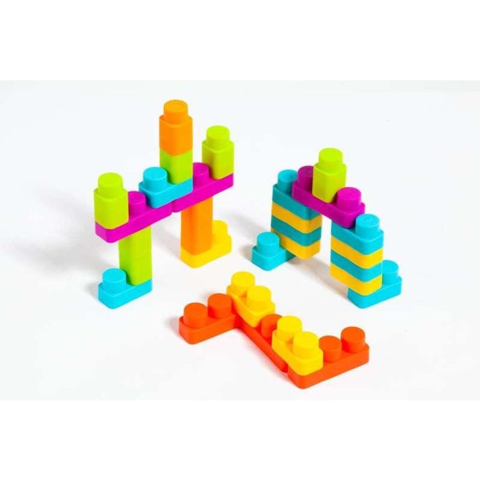 Molto Bolsa Bloques Blandos 30 Piezas Juguete Construcción Bebé +6 Meses
