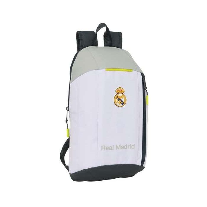 Safta Mini Mochila con Cremallera Vertical Real Madrid 1ª Equipación Temporada 25/26 390x220x100 mm Safta Mini Mochila con Cremallera Vertical Real Madrid 1ª Equipación Temporada 25/26 390x220x100 mm