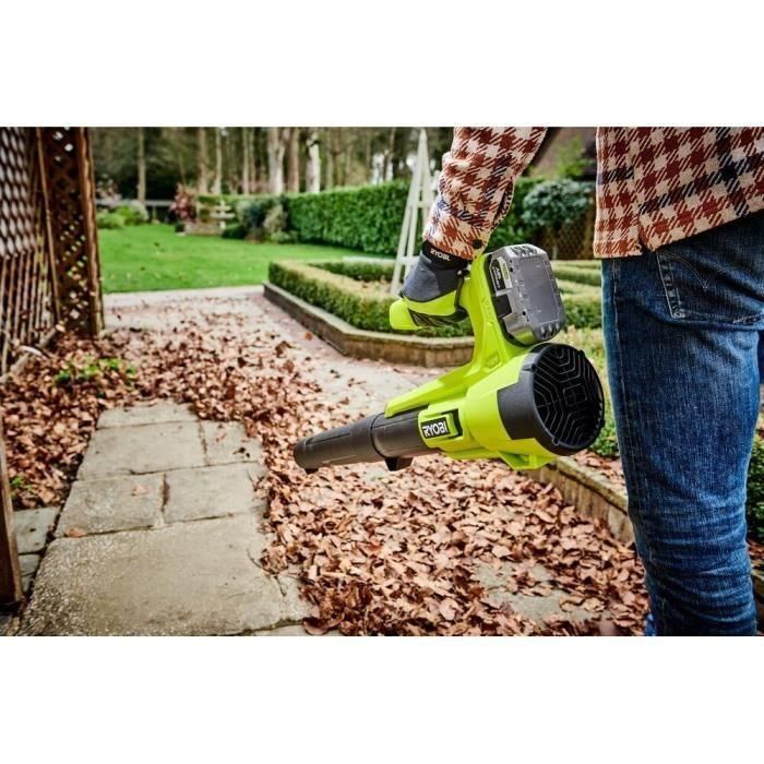 Soplador de hojas inalámbrico RYOBI RY18BLA-140 18V ONE + Turbo Jet - 145 km/h - 1 batería 18V 4.0 Ah y 1 cargador 5 Soplador de hojas inalámbrico RYOBI RY18BLA-140 18V ONE + Turbo Jet - 145 km/h - 1 batería 18V 4.0 Ah y 1 cargador 5