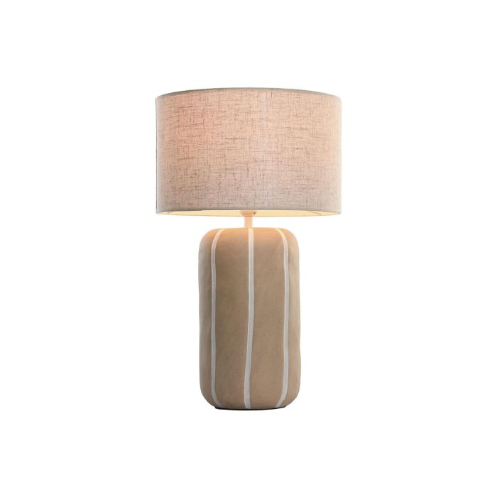 Lampara Sobremesa Urban DKD Home Decor Marron Claro Blanco 36 x 60 x 36 cm 1 Lampara Sobremesa Urban DKD Home Decor Marron Claro Blanco 36 x 60 x 36 cm 1