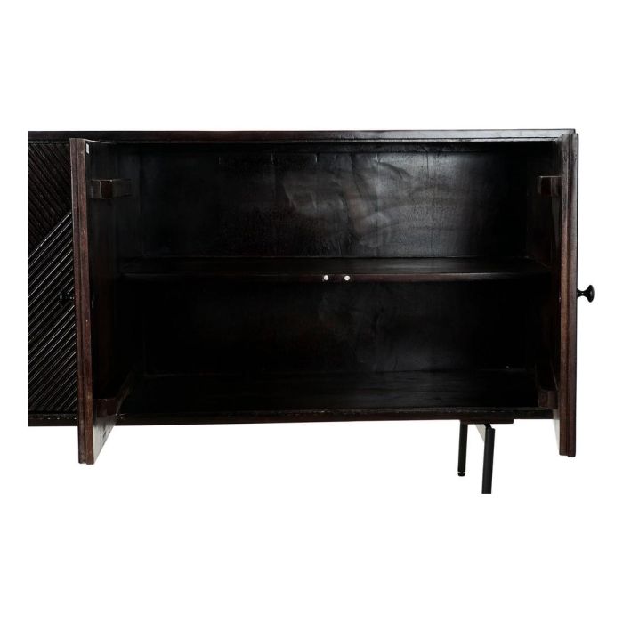 Buffet Moderno DKD Home Decor Marron Oscuro Negro 45 x 77.5 x 177 cm 3