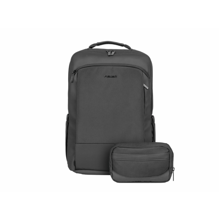 NATEC Kudu Plus Mochila Negro para portátil de 39,6 cm (15.6"), 2 compartimentos, asa de transporte