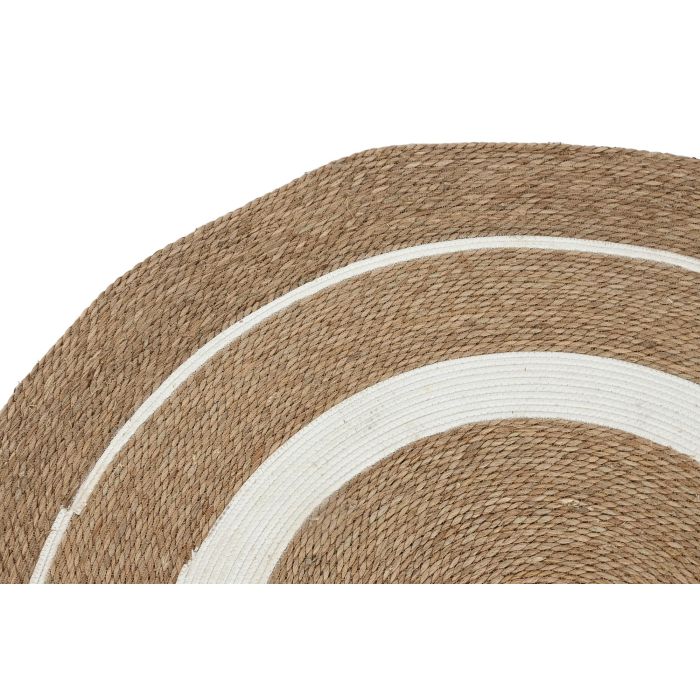 Alfombra  DKD Home Decor Natural Blanco 150 x 0.5 x 150 cm (2 Unidades) 1 Alfombra  DKD Home Decor Natural Blanco 150 x 0.5 x 150 cm (2 Unidades) 1