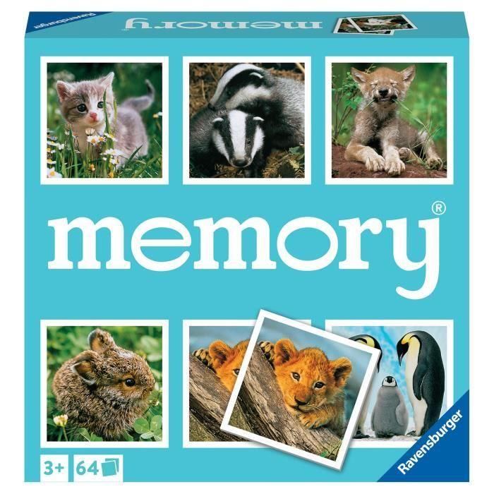 Gran memoria - Tema: Animales pequeños -4005556208791 - Ravensburger