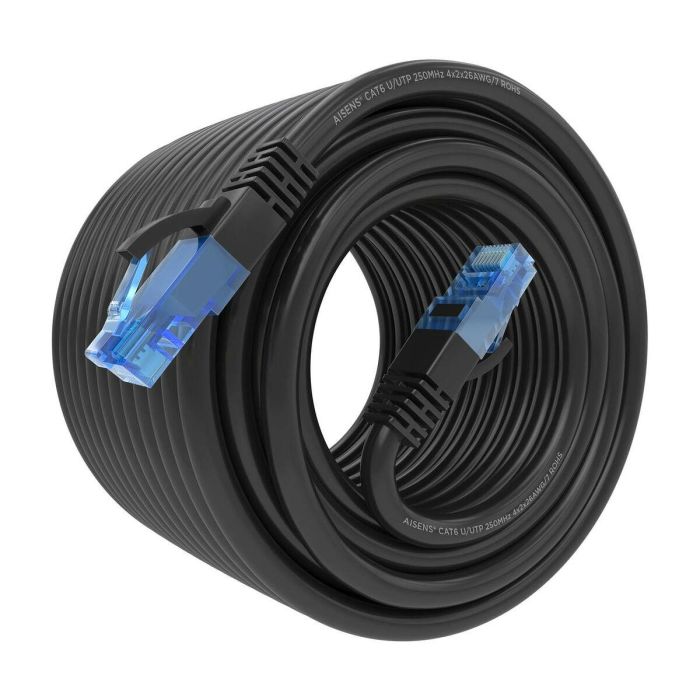 Cable de Red RJ45 AWG26 CCA UTP Aisens A135-0852 Cat.6/ 20m/ Negro 1