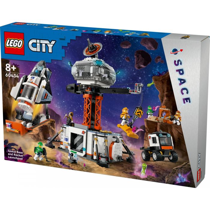 Lego City Base Espacial Y Plataforma de Lanzamiento 60434 - Set de Exploración Espacial con Nave, 6 Minifiguras y Robot 7 Lego City Base Espacial Y Plataforma de Lanzamiento 60434 - Set de Exploración Espacial con Nave, 6 Minifiguras y Robot 7