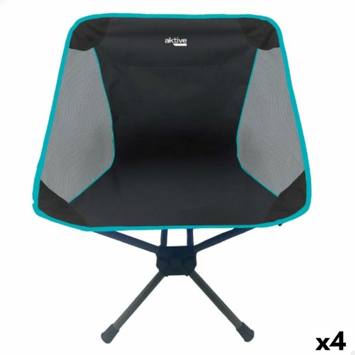 Silla de Camping Plegable Aktive 58 x 66 x 46 cm (4 Unidades)