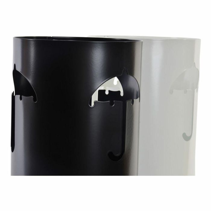 Paraguero Moderno DKD Home Decor Blanco Negro 19 x 47 x 19 cm (2 Unidades) 2 Paraguero Moderno DKD Home Decor Blanco Negro 19 x 47 x 19 cm (2 Unidades) 2