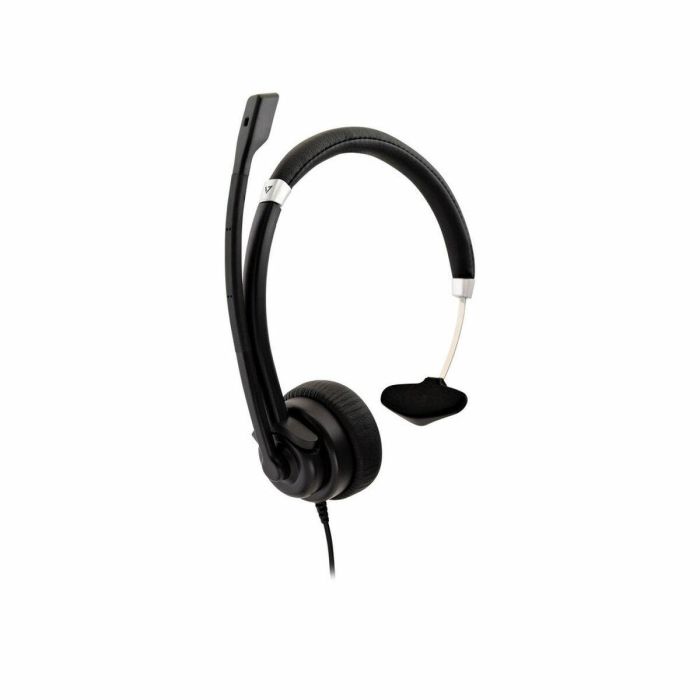 Auriculares con Micrófono V7 HU411 Negro 1 Auriculares con Micrófono V7 HU411 Negro 1