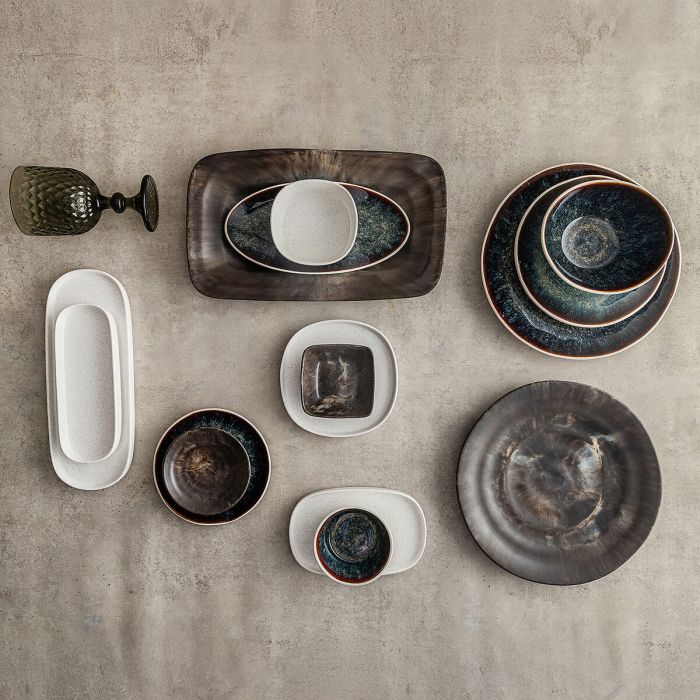 Bol para Aperitivos Bidasoa Elite Blanco Cerámica 18 x 18 x 3,5 cm (8 Unidades)