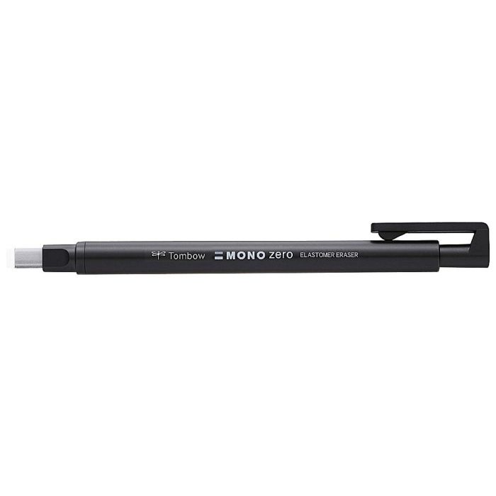 Portagomas Tombow Mono Zero Con Clip Goma Rectangular 2,5 X 5 mm Color Negro 1 Portagomas Tombow Mono Zero Con Clip Goma Rectangular 2,5 X 5 mm Color Negro 1