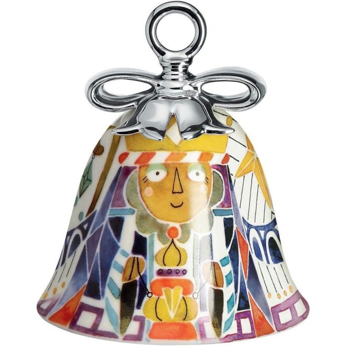 Alessi Balthazar MW40 10 Adorno de Porcelana Holy Family para Navidad