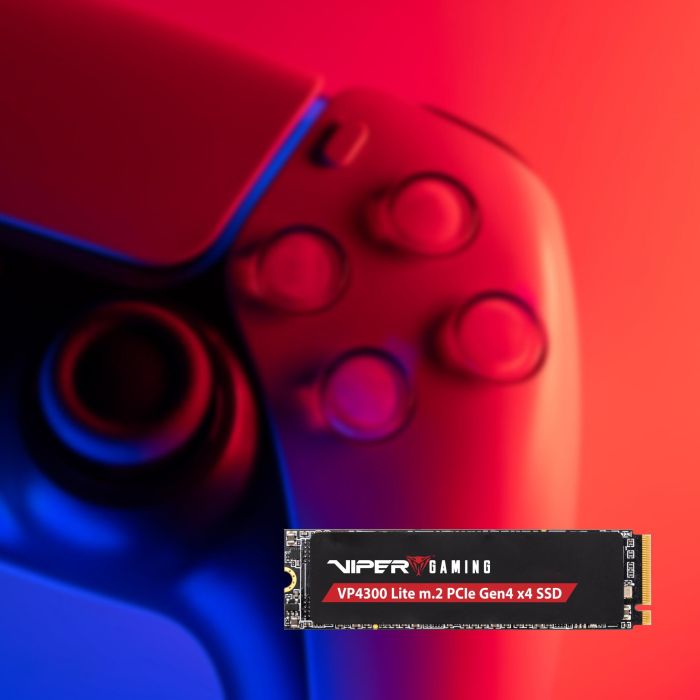Patriot VP4300 Lite SSD M.2 1 TB NVMe 2.0 PCIe 4.0 x4 2280 con Disipador Térmico para PC/PS5 7400 MB/s 8
