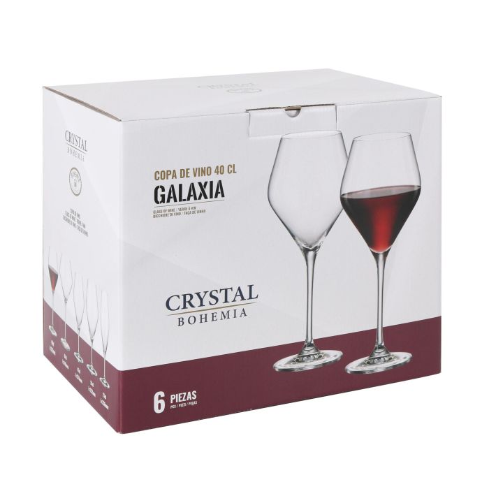 Bohemia Set de 6 Copas de Vino de 400 cc - Colección Galaxia (4 Cajas) 2