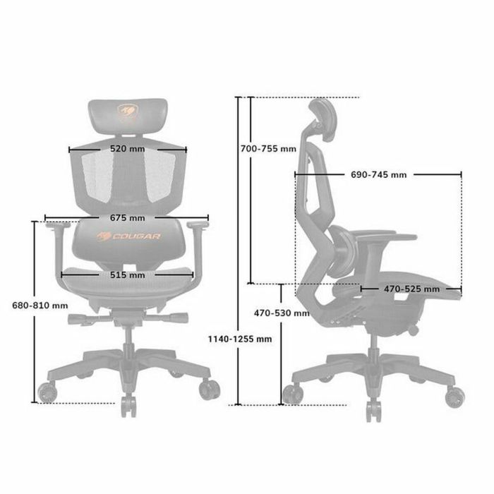Silla Gaming Cougar Argo One Naranja 1