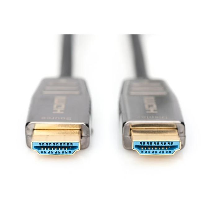DIGITUS HDMI AOC Hybrid Glasfaserkabel UHD 8K 10m schwarz 2