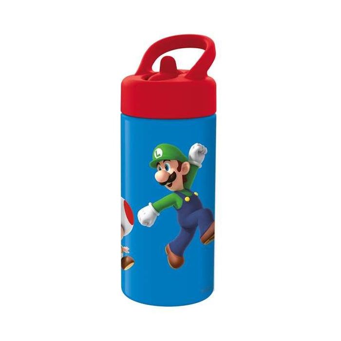 Botella de plástico con asa para llevar super mario 410 ml 3 Botella de plástico con asa para llevar super mario 410 ml 3