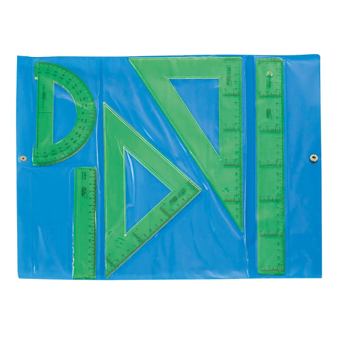 Safta Conjunto Dibujo Escolar Reglas Verdes para Niños a Partir de 3 Años 2