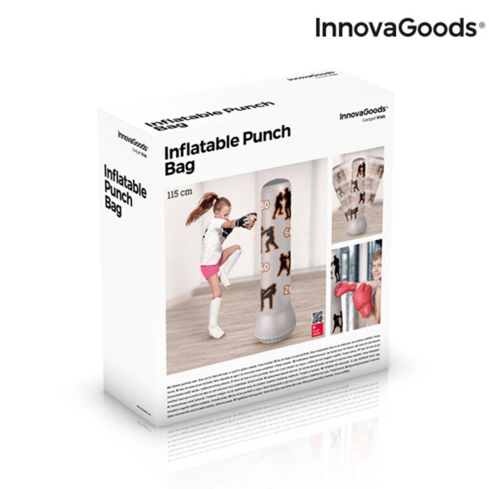 Saco de Boxeo de Pie Hinchable para Niños InnovaGoods IG814625 (Reacondicionado A+) 1