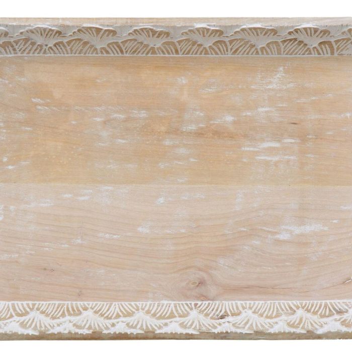 Bandeja de Aperitivos 45,5 x 30,5 x 5,5 cm Blanco Madera de mango (2 Unidades) 3