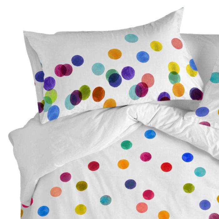 Juego de fundas de almohada HappyFriday Confetti Multicolor 50 x 75 cm 2 Piezas 2