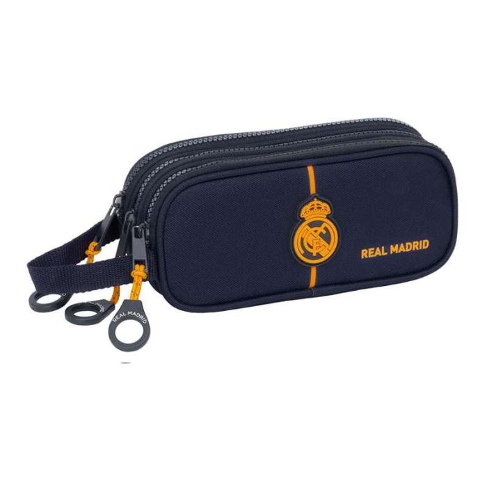 Portatodo triple real madrid 2ª equipacion 24/25 21x8,5x7 cm