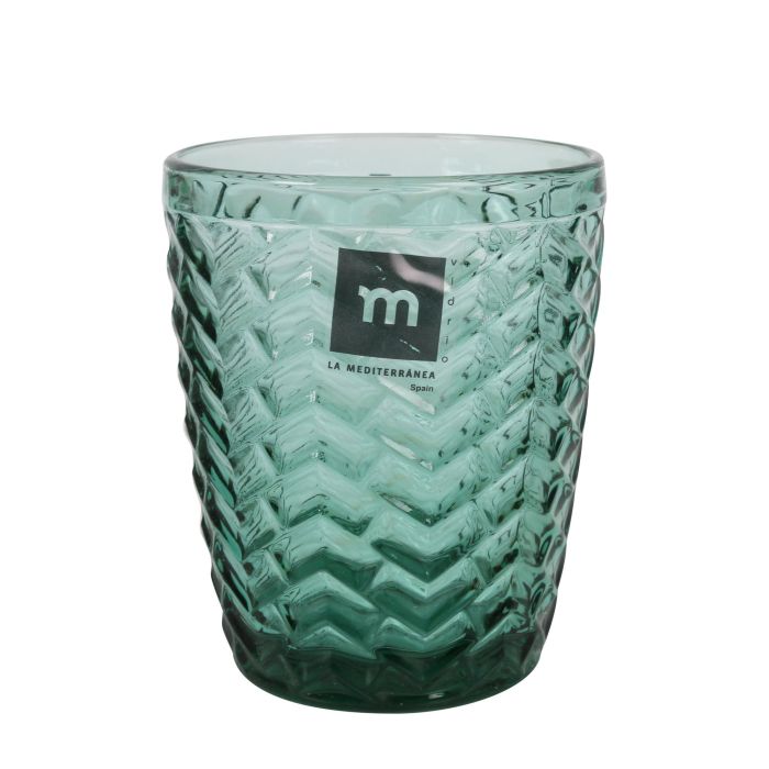 La Mediterranea Vaso Spica de 290 cc en color Verde, con un diámetro de 8 cm y altura de 10 cm, peso de 270 gramos. (48 Unidades) 5