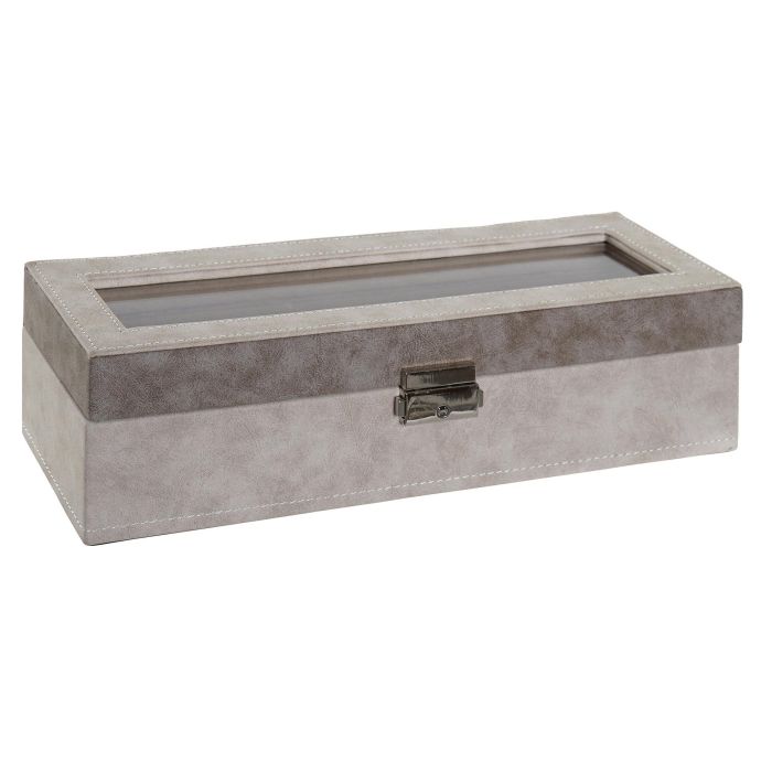 Joyero Tradicional DKD Home Decor Gris Gris Oscuro 10 x 8 x 30 cm 2 Joyero Tradicional DKD Home Decor Gris Gris Oscuro 10 x 8 x 30 cm 2