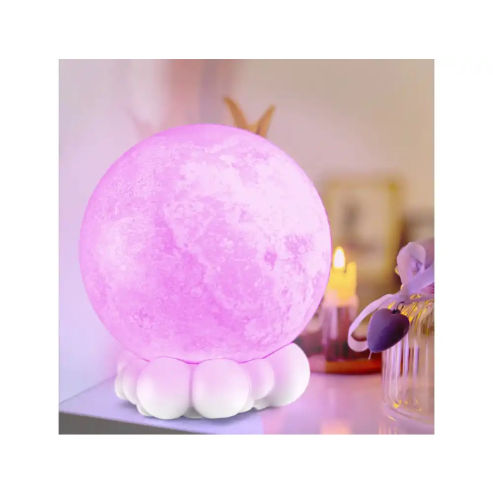 Wondee Altavoz Inalámbrico Lune Lumineuse 5W Batería Cable Luz Blanca Multicolor 180 Lm 3