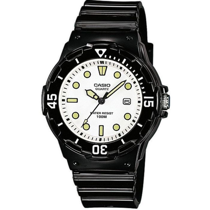 Reloj Hombre Casio DIVER 100M Blanco Negro (Ø 44,5 mm)