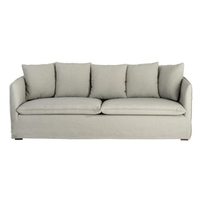 Sofá Verde Tejido Salón 215 X 92 X 78 cm