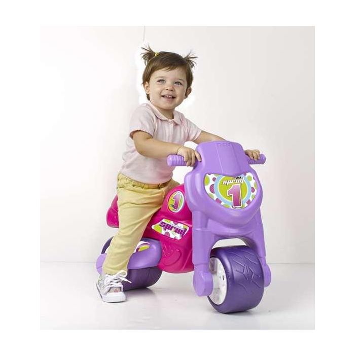 Feber Motofeber Sprint 1 Correpasillos Rosa para Niños de +18 Meses. Juguete de Empuje de 62 cm, Sin Necesidad de Pilas. 3