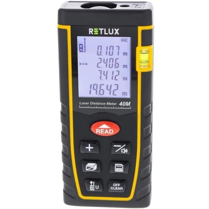 Retlux RHT 100 Telémetro Láser de 40 m 2 Retlux RHT 100 Telémetro Láser de 40 m 2