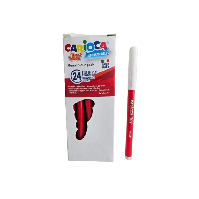 Carioca Rotulador Joy Punta Fina 2,8 mm Lavable Color Rojo 1