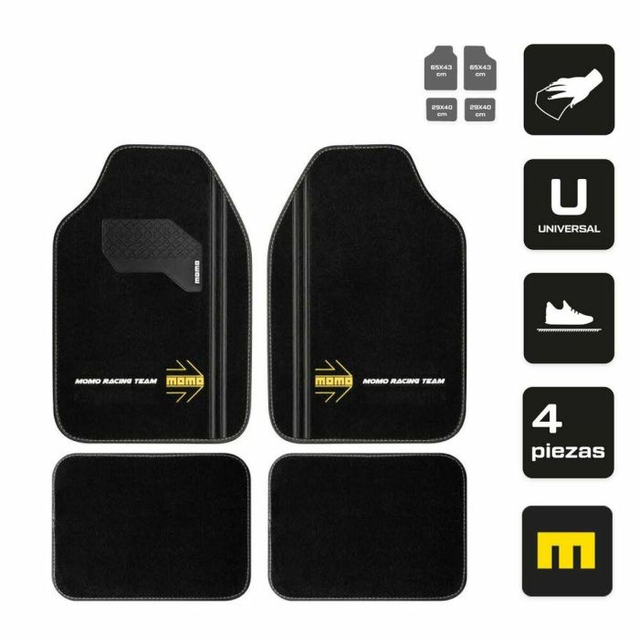 Alfombrilla para Coche Momo MOMLCM4A8BK Universal 1