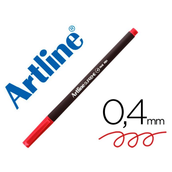 Rotulador Artline Supreme Epfs200 Fine Liner Punta De Fibra Rojo 0,4 mm 12 unidades