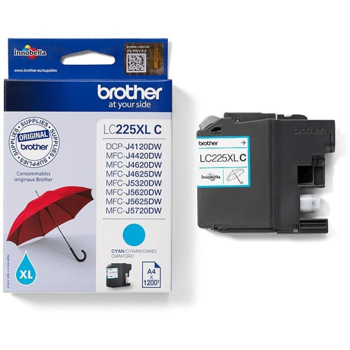 Brother Tinta Cian para Impresoras DCP-J4120DW - MFC-J4420DW - MFC-J4620DW - MFC-J5320DW - MFC-J5620DW - MFC-J5720DW - 1200 Páginas 2 Brother Tinta Cian para Impresoras DCP-J4120DW - MFC-J4420DW - MFC-J4620DW - MFC-J5320DW - MFC-J5620DW - MFC-J5720DW - 1200 Páginas 2