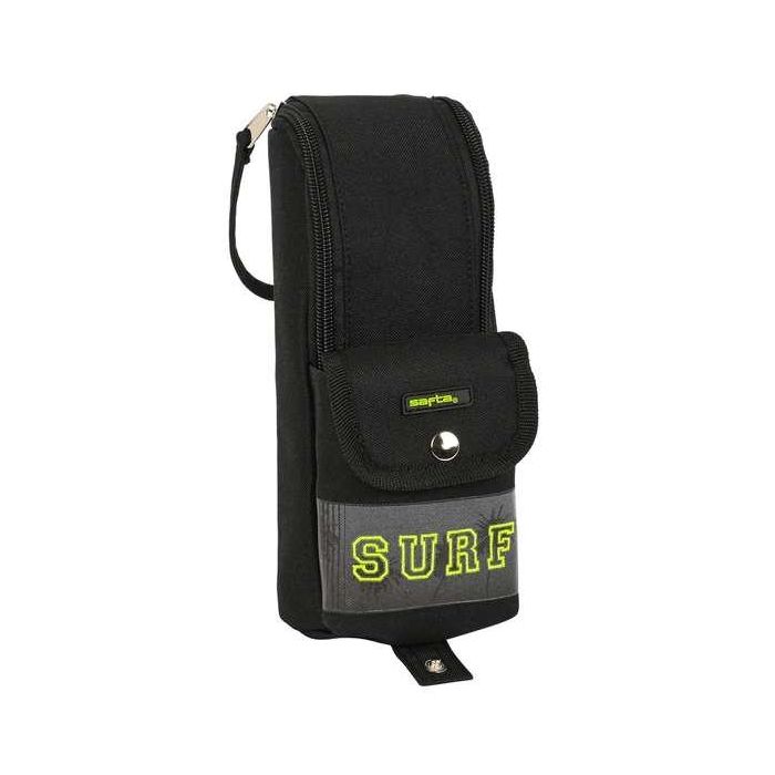 Estuche Escolar Safta Surf Negro (6 x 21 x 6 cm) 4 Estuche Escolar Safta Surf Negro (6 x 21 x 6 cm) 4