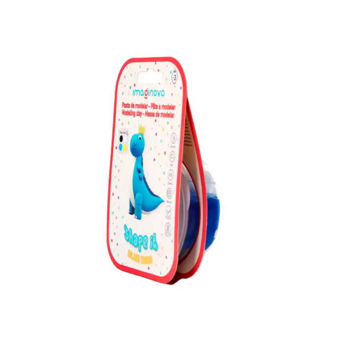 Imaginovo Pasta para modelar al aire, set de colores surtidos, ideal para niños, crea figuras de dinosaurio azul 2 Imaginovo Pasta para modelar al aire, set de colores surtidos, ideal para niños, crea figuras de dinosaurio azul 2