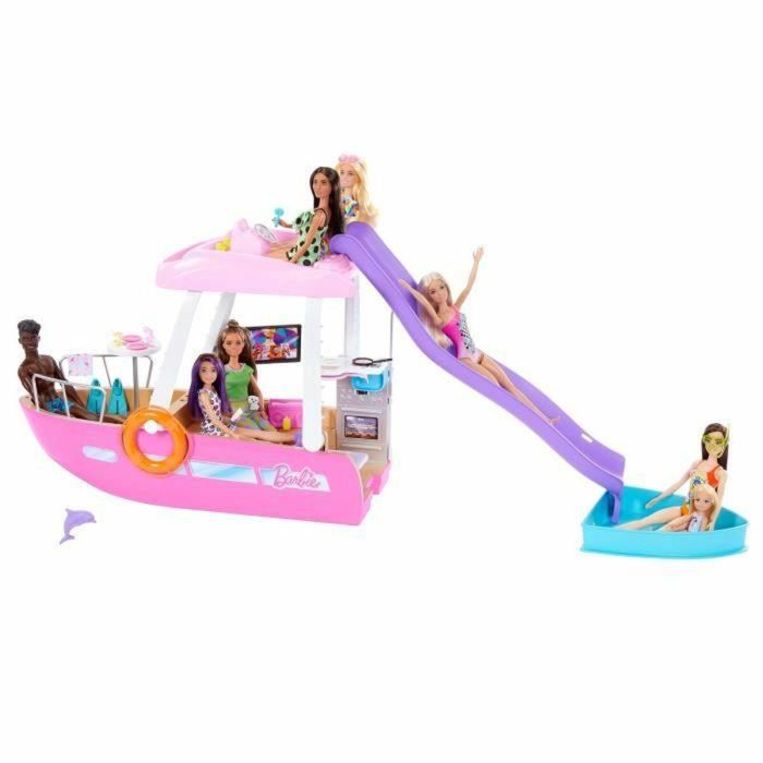 Barbie Dream Boat, Gran Bote Rosa con 20 Accesorios para Muñecas, 3+ años 1 Barbie Dream Boat, Gran Bote Rosa con 20 Accesorios para Muñecas, 3+ años 1