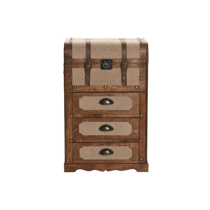 Cajonera Alpino DKD Home Decor Marron Beige 35 x 71.5 x 45 cm 1