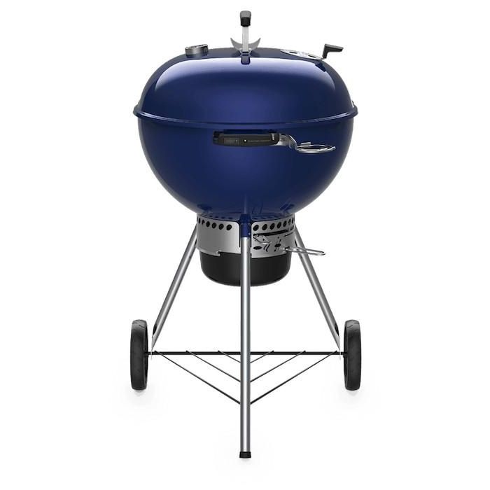 Weber GBS C-5750 Barbacoa de Carbón Master-Touch, 57 cm, Termómetro, Tapa con Bisagra, Azul