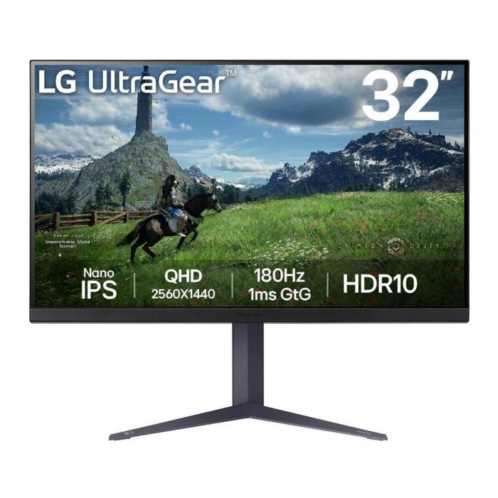 LG 32GS85Q-B 31.5 Pulgadas Monitor Quad HD 2560x1440 1ms Negro, Montaje VESA