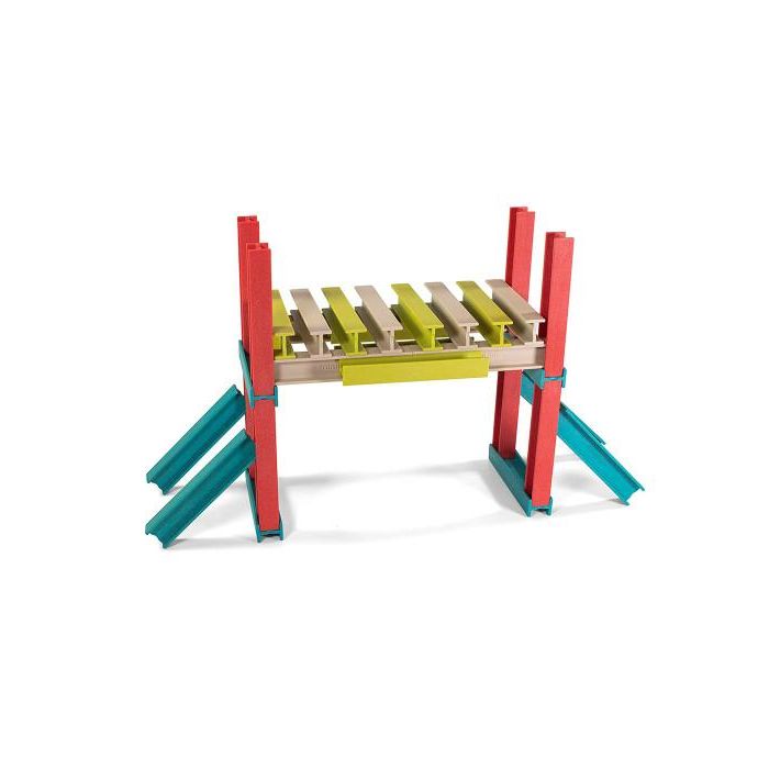 Juego Didactico Miniland Construccion Eco Beams Building 32 Piezas 1