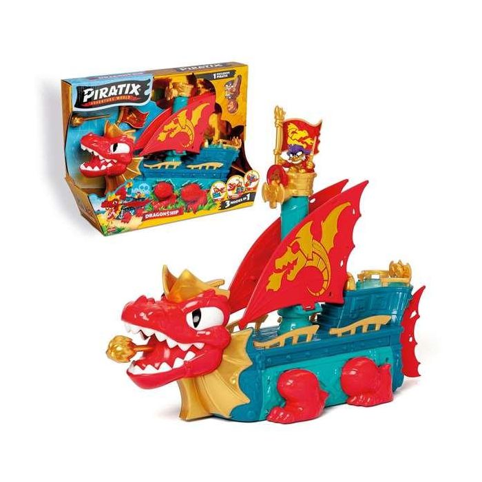 Magic Box Piratix S Dragon Ship Figura Transformación Tres Modos Aire Mar Tierra 39.5x29x19 cm 1 Magic Box Piratix S Dragon Ship Figura Transformación Tres Modos Aire Mar Tierra 39.5x29x19 cm 1