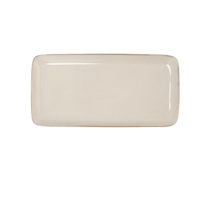Bidasoa Fuente Rectangular Cerámica Ikonic 28x14 cm Blanco Brillo