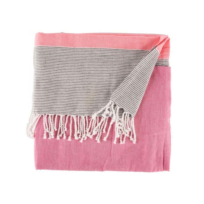 Foulard Multiusos Rayas 160 x 200 cm Rosa (12 Unidades) 1