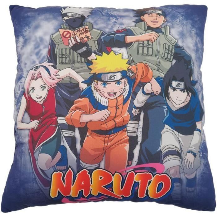 Naruto - NAR3700891700962 - Cojín de doble cara Cuadrado de Naruto y sus amigos, Microfibra - 40 x 40 cm 4