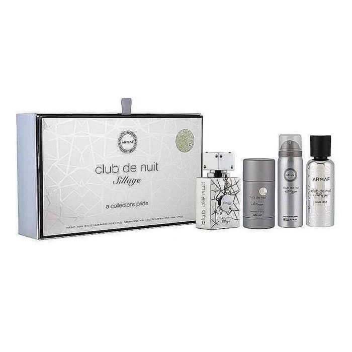 Armaf Club de nuit sillage eau de parfum 30un vaporizador + hair mist 55 ml + desodorante stick 75 ml + spray corporal perfumado 50 ml vaporizador Armaf Club de nuit sillage eau de parfum 30un vaporizador + hair mist 55 ml + desodorante stick 75 ml + spray corporal perfumado 50 ml vaporizador